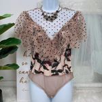 BELLEVUE THE LABEL Surrender Mesh Lace Bodysuit Size Small NWT Black Photo 2