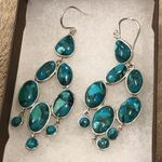 Silpada Turquoise Sterling Silver Chandelier Vieques Drop Dangle Earrings W3289 Photo 1