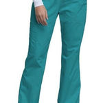 Cherokee Scrub Pants Womens S Teal Blue Core Stretch Cargo Medical Workwear NEW Photo 0