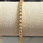 14K Gold Plate Tennis Bracelet Photo 0