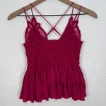 Free People Adella Cami Tank Rose Hypnotic Boho Chic Flirty Size Small Photo 2