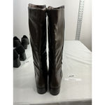 Journee Collection Womans Knee High Riding Boots 6.5 Brown Full Zip Heel NWOT Photo 4