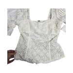 Free People  Spring Fling Ivory Lace Top Size: XS Photo 2