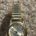 Advance women’s vintage two tone working bracelet watch stretches‎ one size Gold Photo 4