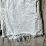 AGOLDE  White Denim Cut Off Raw Hem High Rise Shorts‎ Womens Size 32 Photo 2