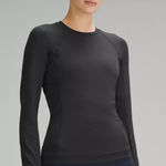 Lululemon It’s Rulu Long Sleeve black Shirt 10 Athleisure streetwear workout Photo 0