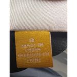 LEIFSDOTTIR Anthropologie Silk Cold Shoulder Midi Dress Ikat Yellow Black Size 8 Photo 9