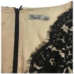 Eliza J Cocktail Skater Lace Faille Bodice Pocket Lined LBD Little Black Dress 6 Photo 10