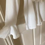 Nasty Gal NEW Knot Front Romper White US Size 8 Long Sleeve Ruffle V-Neck NWT Photo 7