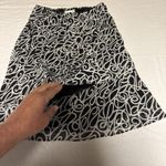 Karin Stevens  Black And Off White Elastic Waste Pull On‎ Women's Lined Skirt Photo 1