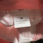 Cropped Wide Leg Pants Cotton Blend Casual Pink Trousers Workwear Size 18 Photo 8