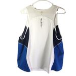 Brooks  XL White, Black, Blue Solid Tank, Muscle Shirt, Colorblock Activewear Photo 1