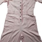 Madewell Top Stitched Coverall Jumpsuit Womens 0 Bashful Blush Crop Photo 11