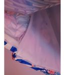 Mynah Exotic Floral Tropical Strapless Tankini Blue Coral Large Photo 4