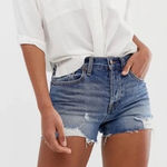 Free People We The  Distressed Sofia Denim Shorts Byron Bay NWT Size 27 Photo 0
