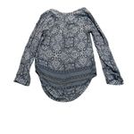 BRINA & EM blue and white long sleeve top Size XS Photo 3