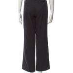 Burberry  London Stripped Wide Wool leg‎ pants black sz 12 Photo 2