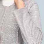 Anthropologie Dolan Trendy Silver Metallic Zip Up Jacket Size L NEW Photo 11