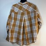 Garnet Hill  Essential Boyfriend Plaid Button-Up Shirt Sz:14 Photo 2