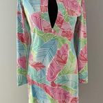 IBKUL 1/4 Zip Dress Womens XS Pink Blue Red Green White Tropical Beach Athletic Photo 0