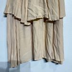 Faithfull the Brand  Peach Tiered Ruffle Midi Skirt Sz S Photo 2