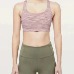 Lululemon  Energy Sports Bra Pink Pattern Size 2 Photo 0