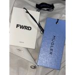 Mugler Long Sleeve Shirt Dress in Snow 38 New Womens Polo Mini White Size undefined Photo 9