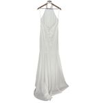 Lulus Eternity Together White Satin Halter Mermaid Maxi Dress Size L Size L Photo 8