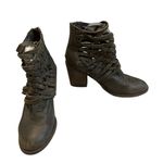 Free People  Carrera Leather Strappy Zip Booties Photo 6