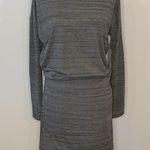 Athleta NWT  ‘Avenues’ long sleeve soft stretch knit dress with side ruching M Photo 3