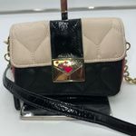 Betsey Johnson  Heart Quilted Love Letter Cross Body Bag Clutch Purse Double Zipp Photo 6
