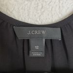 J.Crew black split neck tassel trim popover blouse Photo 3