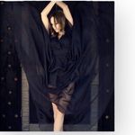 Lotus Threads new 𑁍 Lace Romper Overlay Gown Cocktail Maxi Dress 𑁍 Edgy Chic Photo 2