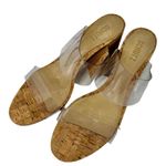 Schutz  Clear Cork Block Heel Victorie Heels Photo 5