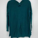 Elle  HUNTER GREEN RIBBED LONG SLEEVE TOP SMALL Photo 1