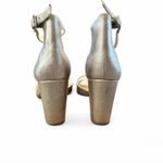 Jessica Simpson : Sherron - Mineral New Shimmer Sand Heels Sz 9.5M Photo 5