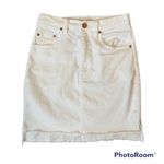 Wilfred  Free white denim skirt. Frayed hem size 2 Photo 0