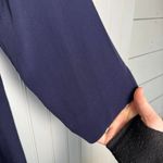 Diane Von Furstenberg Diane Von Furstenburg Navy 3/4 Sleeve Short Dress Front Ties Small H11 Photo 4