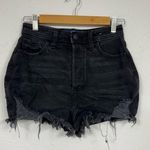 Hollister Black Distressed Cut Off Jean Shorts Womens 26 Denim Festival Beachy Photo 0