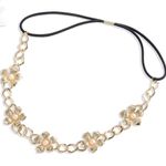 Head Elastic Gold Flower Leaf  Chain band Photo 0