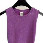 PINK - Victoria's Secret Victoria's Secret PINK Side Tie Ruched Heathered Purple Tank Dress Size XS NWT Photo 5