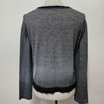 David Cline Women's Gray Subliminal Paisley SweaterSize Medium Photo 3