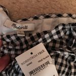 Madewell  Black white gingham skirt Photo 1