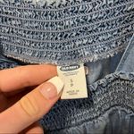 American Eagle Old Navy Blue Flowy Tank Top Photo 4