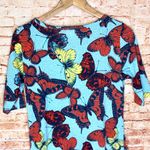 LuLaRoe | Julia 3/4 Sleeve Butterfly Dress Photo 6