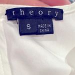 Theory  Carrian Stretch Cotton Peplum Short Sleeve Round Neck Top White S Photo 6