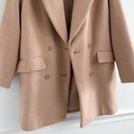 Abercrombie & Fitch Abercrombie Tan Wool Blend Dad Coat XSP Photo 3