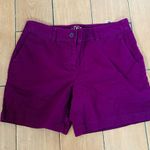 Ann Taylor Loft  Womens Purple Short Chino Shorts - Size 6 Photo 2