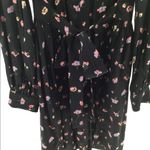 Jill Stuart Jill  black floral ruffed boho dress Photo 5