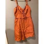 Forever 21 Auburn Woven Spaghetti Strap Tie Mini Dress Size Medium NWT Photo 5